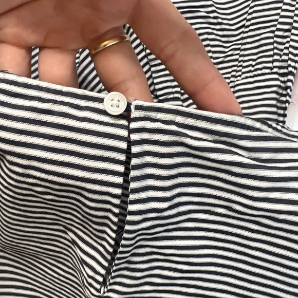 Tommy Hilfiger Womens navy and white striped blouse NWOT SIZE S - Picture 5 of 6